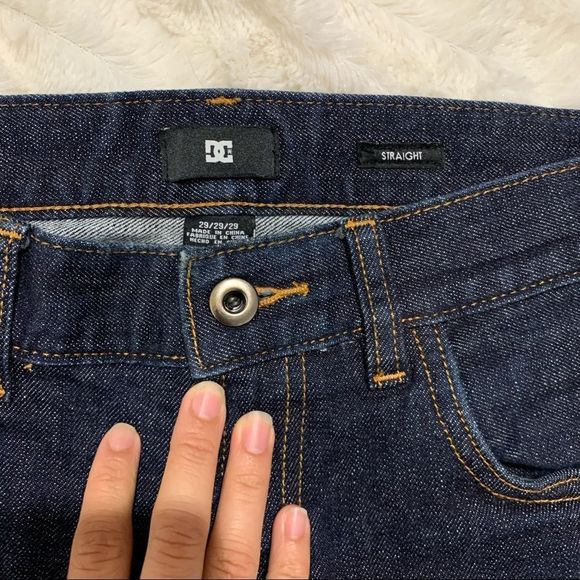 DC shoe straight fit dark blue capris Sz29 - Picture 7 of 7